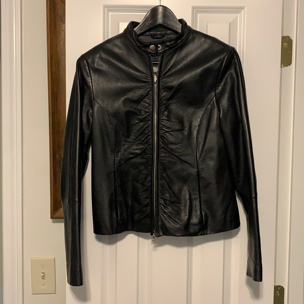 Classics black leather jacket